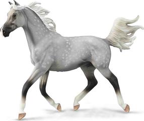 Фигурка-игрушка Collecta Half Arabian Stallion 490701, серый цв.