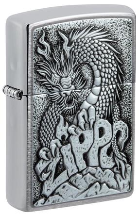 Зажигалка Zippo Dragon Emblem 48902, серебристый цв.