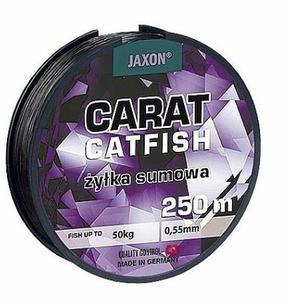 Makšķeraukla Jaxon Carat Catfish 3034050, 2500 cm, 0.05 cm, 250 m, pelēka krās.