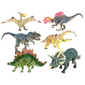Figūriņu komplekts, dinozaurs, 6 gab., daudzkrāsaina
