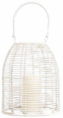 Žibintas Homla Modern Hamptons 741968, ratanas, 28 cm, balta sp.