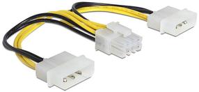 Vads Delock EPS 8 pin, 4 pin Molex male x 2, 0.15 m