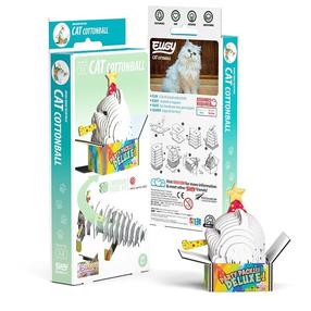 3D dėlionė Cat Cottonball, 8 cm x 2.3 cm, 30 vnt., įvairių spalvų