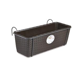 Gėlių vazonas Natural 6475854, plastikinis, 50 cm x 18 cm, Ø 50 cm, ruda sp.