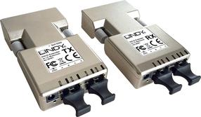 Stiprintuvai Lindy 500m Fibre Optic DVI-D Single Link Extender 38301 DVI-D/Fibre Optic, DVI-D/Fibre Optic, sidabro sp.