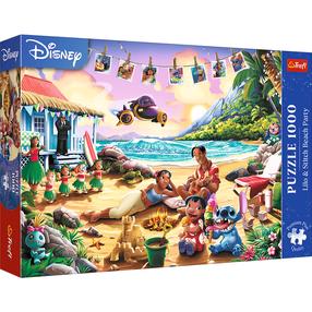 Dėlionė Trefl Lilo And Stitch Beach Party 10918, 48 cm x 68.3 cm, 1000 vnt., įvairių spalvų