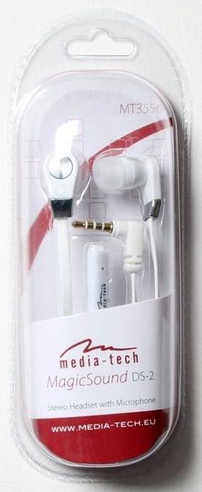 Juhtmega kõrvaklapid Media-Tech MagicSound DS-2, valge v.
