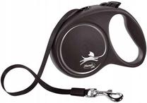 Automatinis pavadėlis Flexi Black Design, juoda sp., L 5m