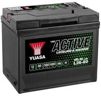 Akumuliatorius Yuasa L26-80, 12 V, 80 Ah, 560 A