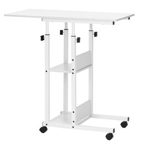 Nešiojamo kompiuterio staliukas reguliuojamo aukščio Springos 3in1 HF0059, 84 cm x 52 cm, 73 - 85 cm, balta sp./juoda sp.