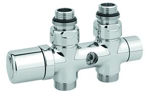 Radiatoru vārsts Carlo Poletti Twinvalve 24-19, termostatiskais, radiatoram, 1/2''