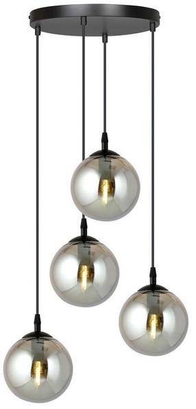 Светильник навесной Emibig Cosmo Premium 4 712/4PREM, E14, 4 x 10 Вт, графитовый цв. / черный цв., 15 x 15 cm