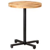 Baro stalas VLX Bistro 320265, juoda sp./šviesiai ruda sp., 60 cm x 60 cm x 75 cm