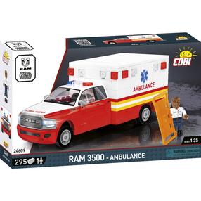 Konstruktorius, automobilis Cobi RAM 3500 Greitosios pagalbos automobilis 24609, 295 vnt.