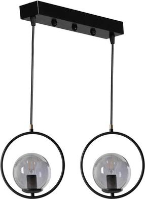 Светильник навесной Opviq Ring 2 846STL2842, E27, 1 x 60 Вт, серый цв. / черный цв.