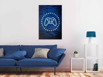 Reprodukcija Artgeist Neon Gamepad, i-c-0187-b-a, 80 cm x 120 cm