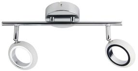 Valgusti lagi Candellux Aurelion Spot 92-65575, LED, 2 x 4 W, valge v. / hõbe v.