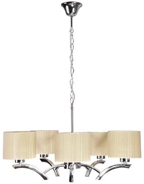 Šviestuvas kabinamas Candellux Draga 35-04222, E27, 5 x 60 W, kreminė sp. / chromo sp., 15 x 12 cm