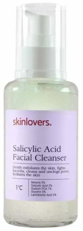 Sejas tīrīšanas līdzeklis, gēls Skinlovers 1’C Salicylic Acid, 100 ml