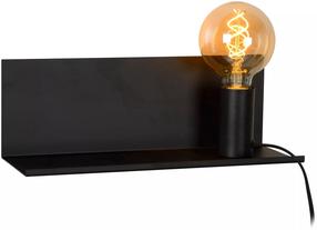 Lampa sienas Lucide Sebo 06218/01/30, E27, 1 x 40 W, melna krās. / melna krās.