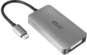 Adapteris Club 3D Type C To DVI-D DUAL LINK Active USB Type-C, DVI-D, 0.24 m, sidabro sp.