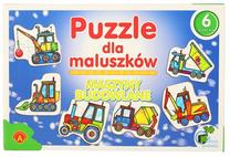 Dėlionė, statybinės mašinos Alexander Construction Vehicles, įvairių spalvų, 27 vnt.