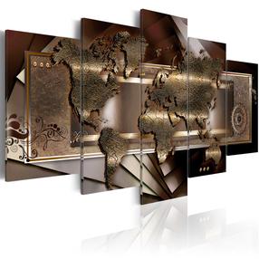 Reprodukcija Artgeist Chestnut Map, 200 cm x 100 cm