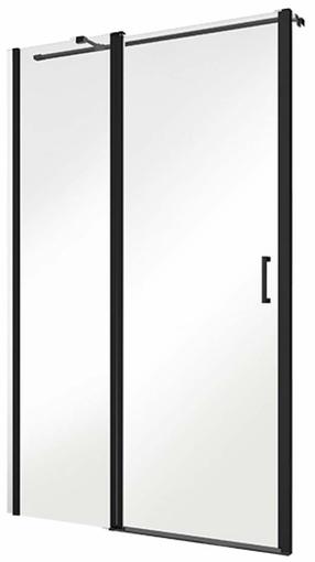 Dušo durys Besco Exo-C, 100 cm x 190 cm, juoda sp./grūdintas