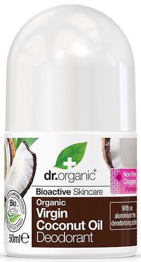 Moteriškas dezodorantas Dr. Organic Virgin Coconut Oil, 50 ml