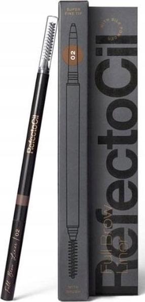 Карандаш для бровей, с кистью RefectoCil Full Brow, 0.03 г, коричневый цв. 02