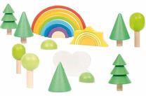 Žaislinių kaladėlių rinkinys Eduplay Rainbow Landscape, 24 vnt.