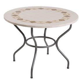 Lauko stalas Patio Roma, antracito sp./ruda sp., 100 cm x 100 cm x 72 cm