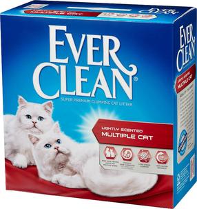 Наполнитель для кошачьего туалета Ever Clean Multiple Cat, бентонит, 6 л