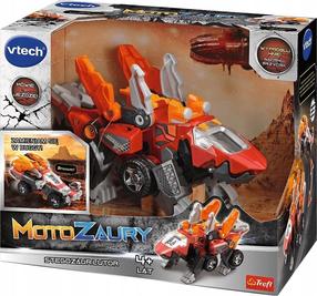 Трансформер VTech MotoZaury Stegozaur Lutor 61951, красный цв./oранжевый цв.