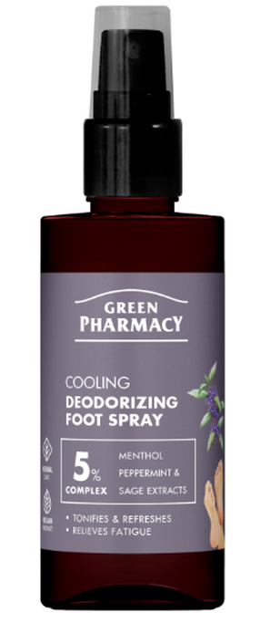 Purškalas kojoms Green Pharmacy Cooling, 150 ml
