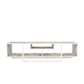 TV staliukas Kalune Design Asal 150, balta sp./šviesiai ruda sp., 35.2 cm x 150 cm x 40 cm