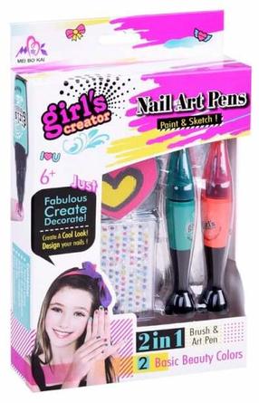 Nagu dekorēšanas komplekts bērniem Girls Creator Nail Art Pens ZA2437