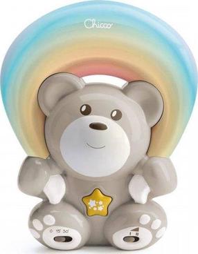 Nakts lampa Chicco Rainbow Bear 06111, gaiši brūna krās.