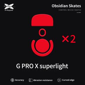 Arvutihiire jalad X-raypad Obsidian Skates Logitech G Pro X Superlight, 2 tk