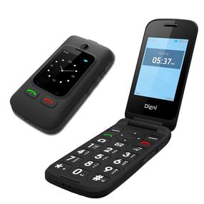 Telefons ar pogām eStar Digni Flip, 32 MB, melns krās.