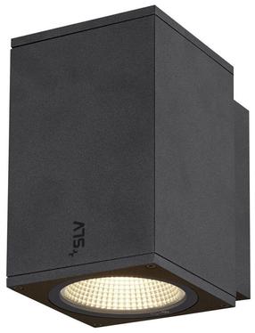 Sieninis lauko šviestuvas SLV Enola Square M, 11W, LED, IP65, antracito sp., 10 cm x 16 cm