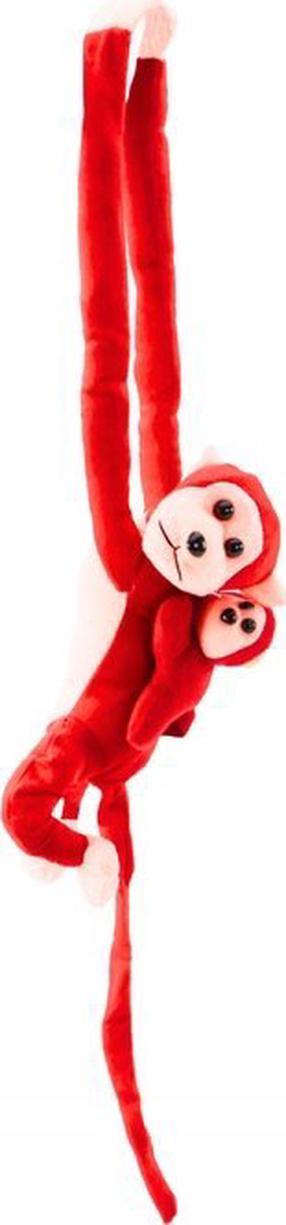 Pliušinis žaislas beždžionė Lean Toys, raudona sp., 90 cm
