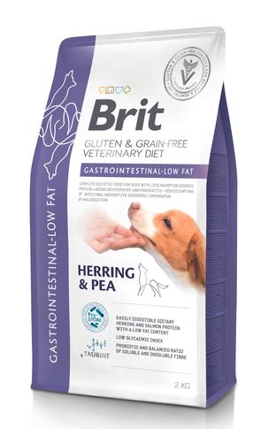 Kuiv koeratoit Brit GF Veterinary Diets Gastrointestinal, heeringas/herned, 2 kg