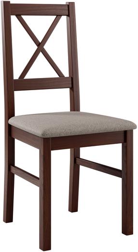 Valgomojo kėdė ADRK Milo X, riešuto sp./ruda sp., 40 cm x 43 cm x 94 cm