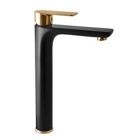 Смеситель для раковины Domoletti Verona DVT530.5CMATZ, золотой цв./черный цв.
