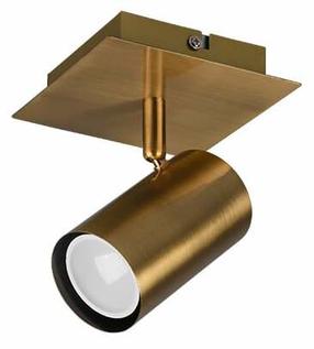 Šviestuvas lubų ir sienų Trio Marley 802400104, GU10, 1 x 25 W, žalvario sp. / žalvario sp.