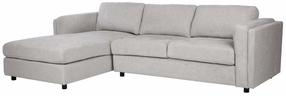 Kampinė sofa Home4you Sire LC, pilka sp., kairinė, 174 x 272 cm x 83 cm