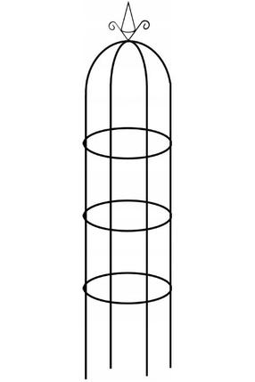 Augalo atrama PERG-N0309, 40 cm x 40 cm, 190 cm, metalas, tamsiai žalia sp.