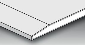 Гипсокартонный лист, 300 см x 120 см x 1.3 см, влагостойкий