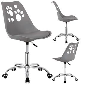 Vaikiška kėdė Springos HF0041, 58 x 48.5 x 80 - 90 cm, pilka